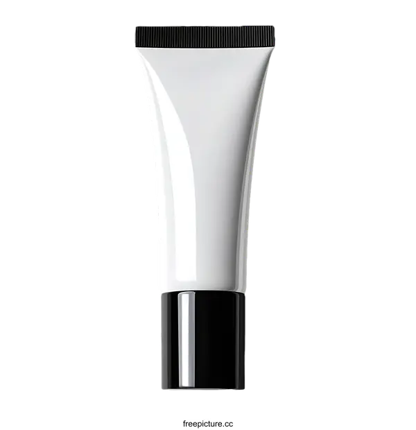 [Transparent Background PNG]White Cosmetic Tube Mockup