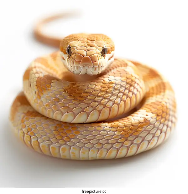 A close up image of a ball python