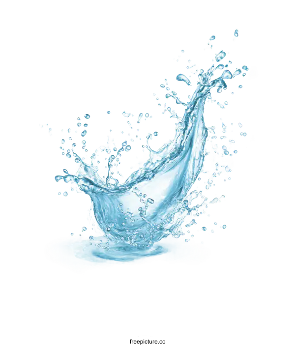 [Transparent Background PNG]Beautiful Water Splash Illustration