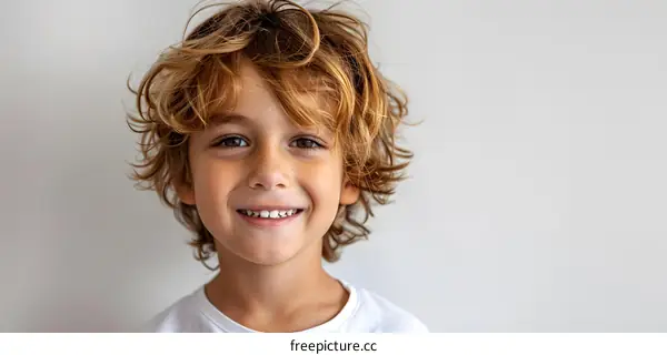 Portrait of a happy young boy