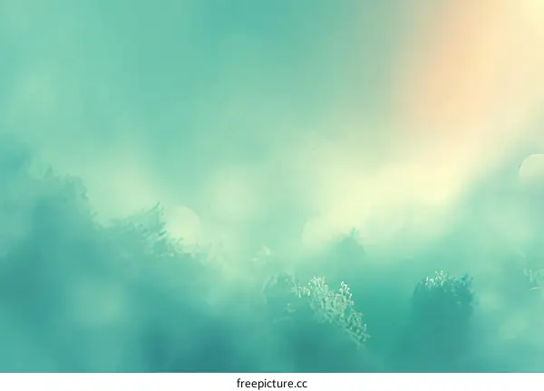 Misty Mountain Landscape Impression