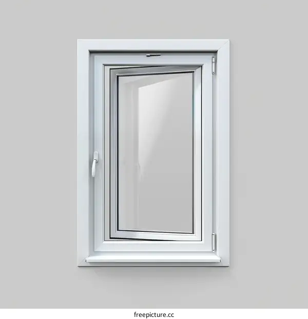 White Plastic Tilt and Turn Window for Energy Efficient Home Improvement