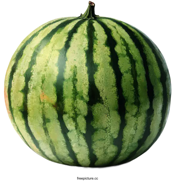 [Transparent Background PNG]Fresh and Ripe Watermelon Image