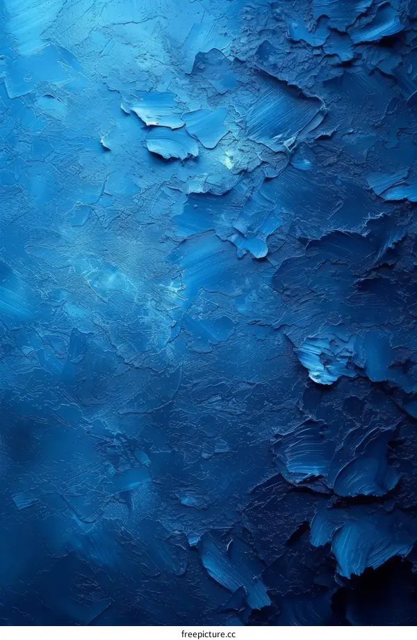 Blue abstract painting