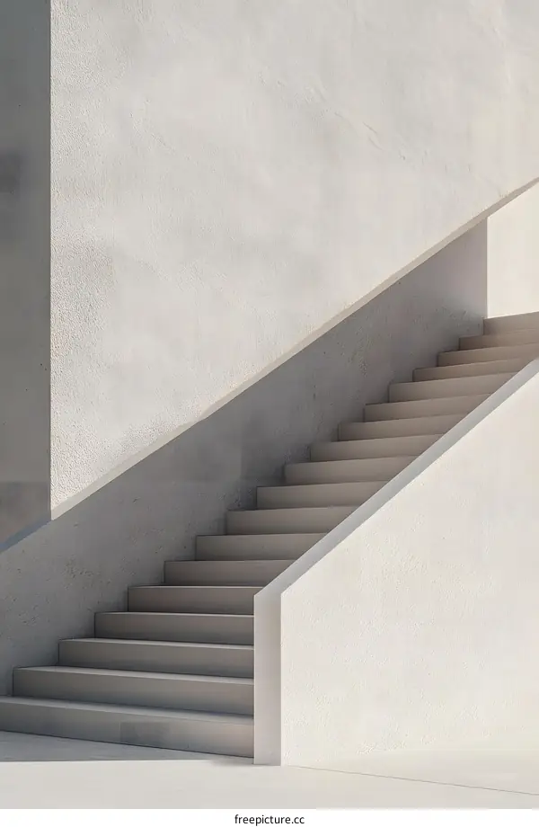 Abstract Concrete Stairs Architectural Design Minimalism