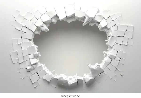 Abstract Broken Wall Design