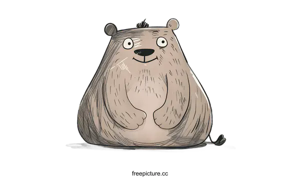 [Transparent Background PNG]Cute Cartoon Illustration Of A Bear