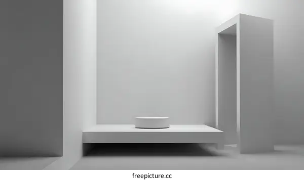 Minimalist Modern Product Showcase Interior