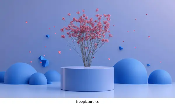 Modern Abstract Floral Display Design