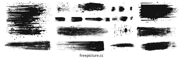 Collection of Grunge Paint Splatter Effects