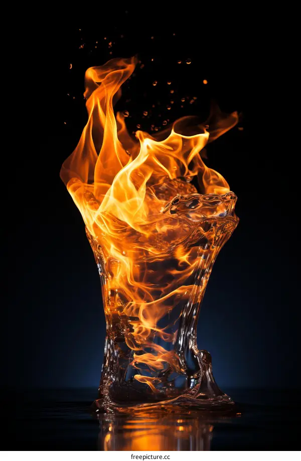 Water Fighting the Fire