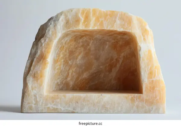 Abstract Carved Stone Niche