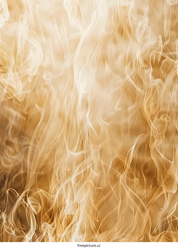 Abstract Golden Smoke Background