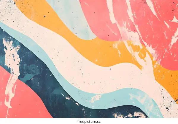 Abstract Wavy Colorful Background Design