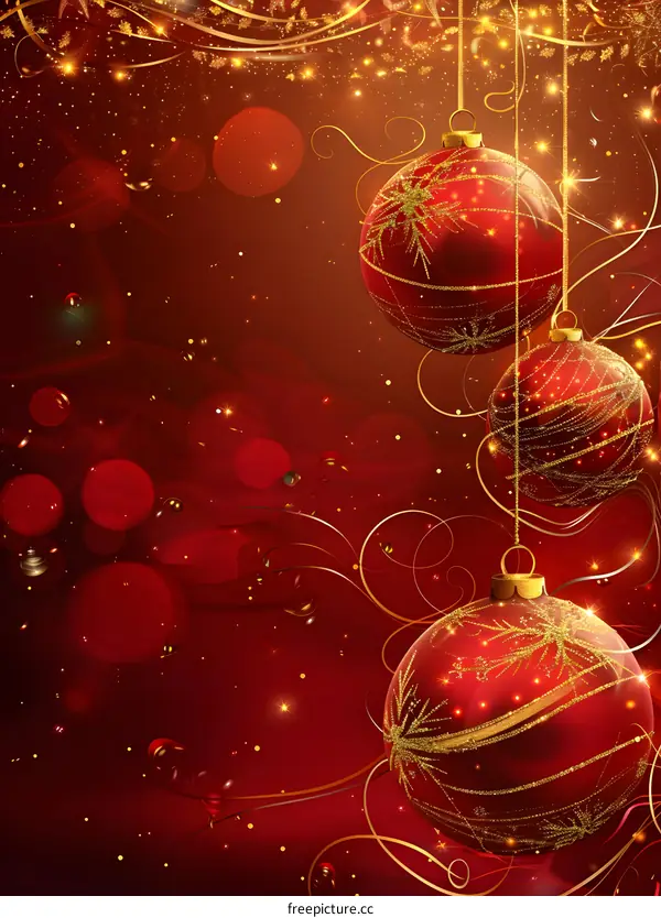 Red Christmas decorations