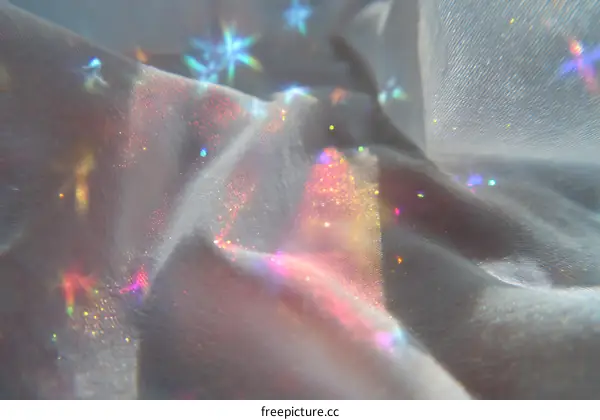 Magical Fabric Texture with Shimmering Light Effects