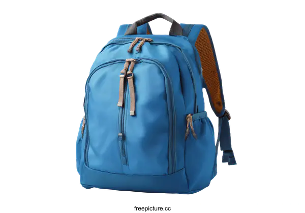 [Transparent Background PNG]Stylish Blue Backpack for School or Travel