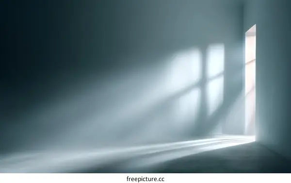 Empty Room Sunlight Shadows Interior Design