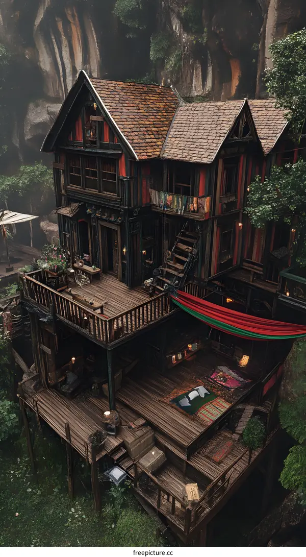 Wooden House in the Mountains