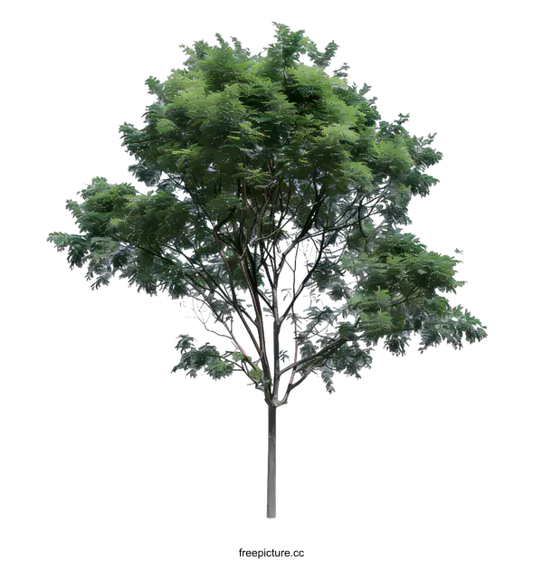 [Transparent Background PNG]Green Tree Isolated On White Background