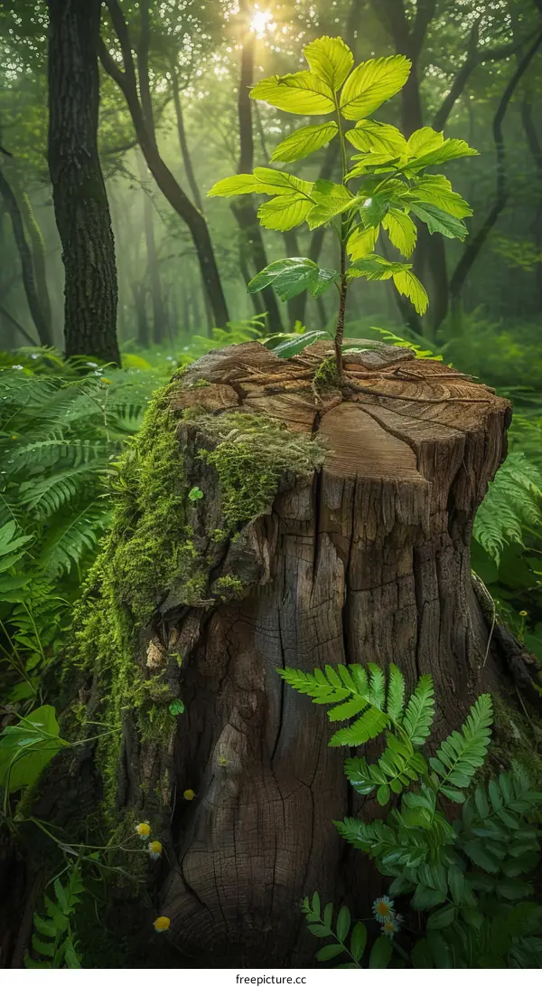 New Life From a Tree Stump: Growth and Resilience