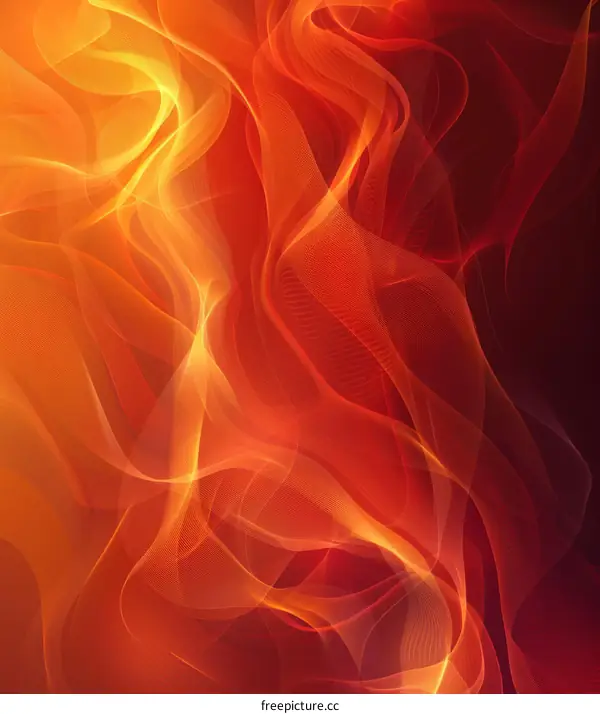 Fiery Abstract Flame Background for Design