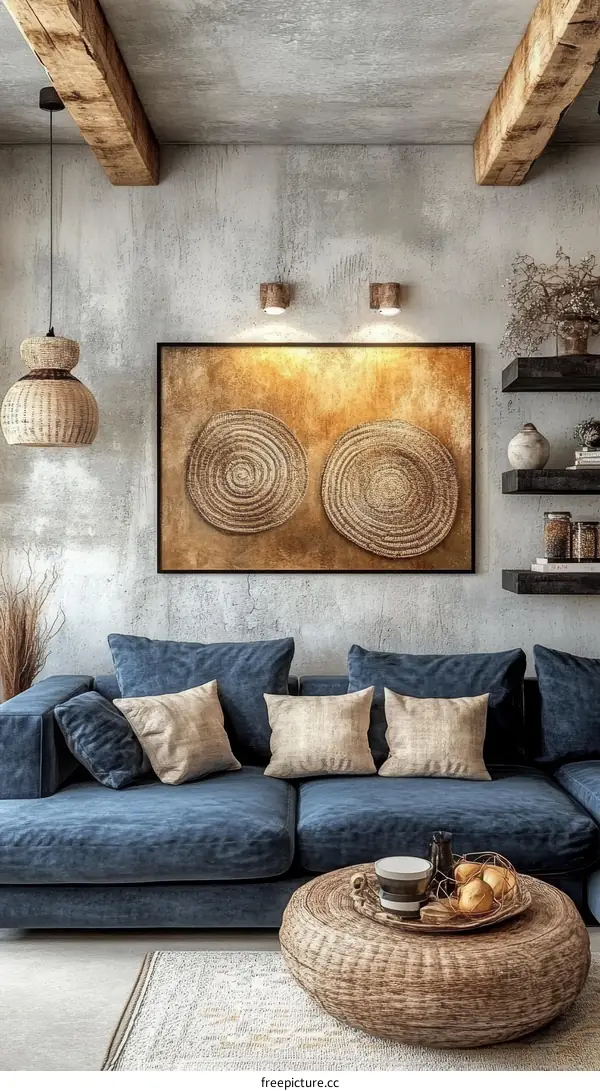 Modern Rustic Living Room Interior Design