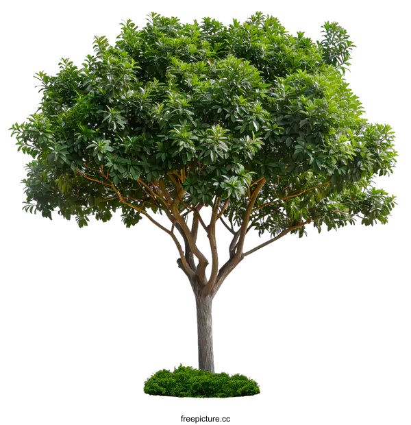 [Transparent Background PNG]Green Tree Isolated on White Background
