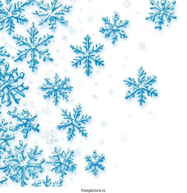 Winter Snowflake Pattern Background Design