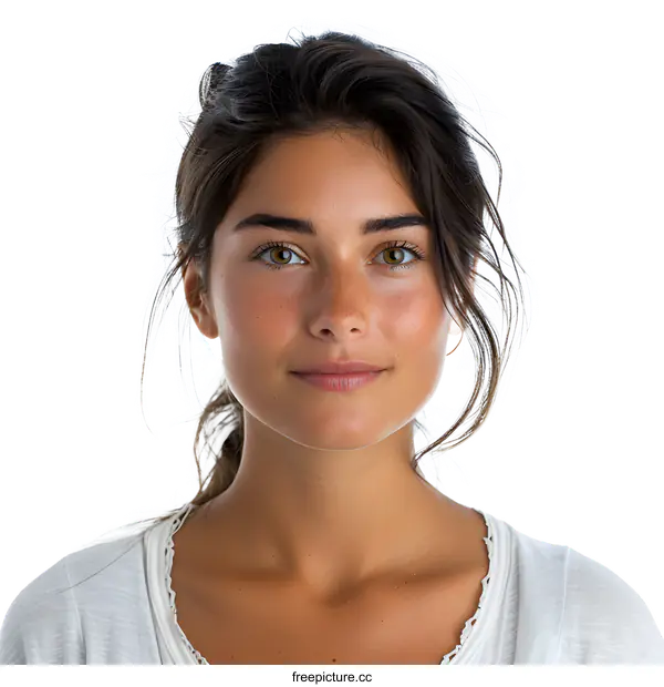[Transparent Background PNG]portrait of a young woman