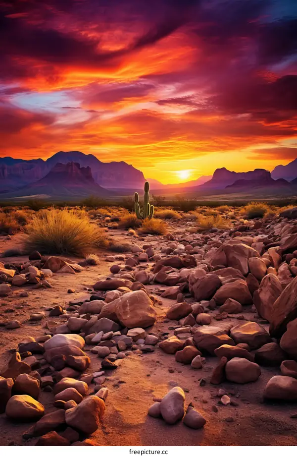 Desert at Sunset