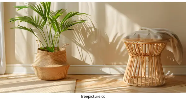 Minimalist Interior Design with Natural Elements and Light