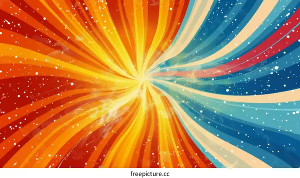 Fiery Spiral Ribbons