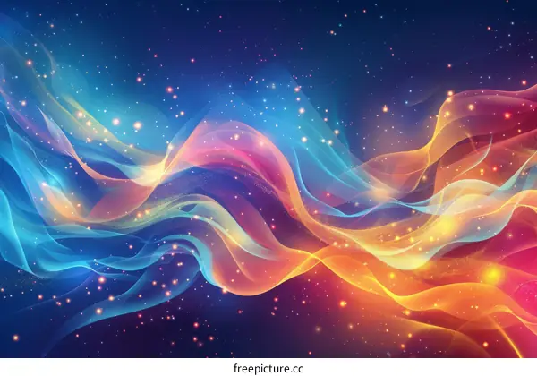 Cosmic Nebula: Symphony of Colors and Cosmic Mysteries