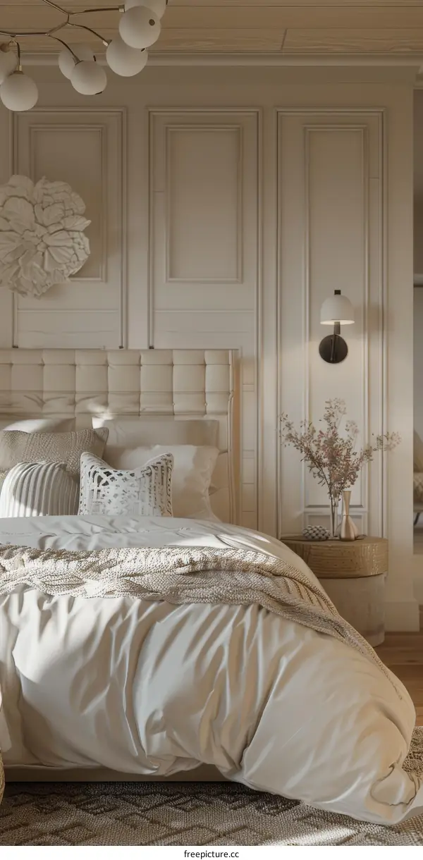 Minimalist Bedroom Design with Warm and Comfortable Ambiance