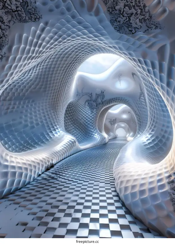 Futuristic Sci-Fi Tunnel