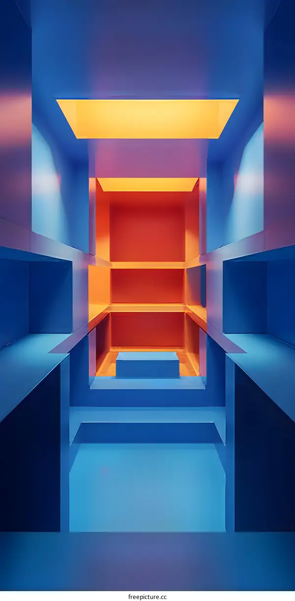 Abstract Colorful Minimalist Interior Design