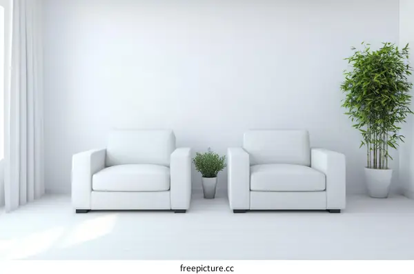 Modern Minimalist Living Room Interior Design