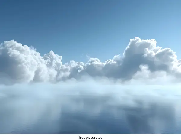 Clouds over the sea