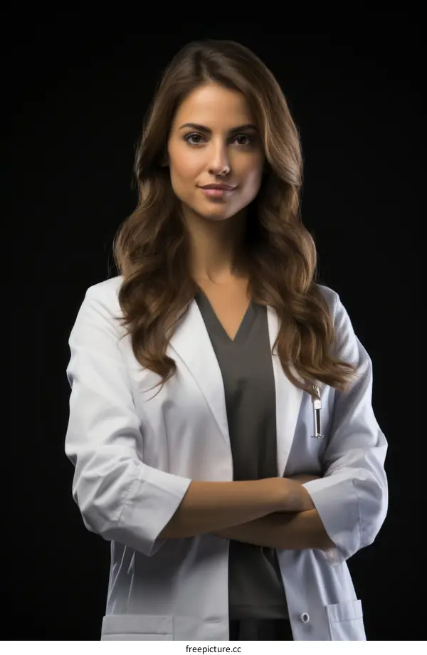 Female Doctor in Lab Coat