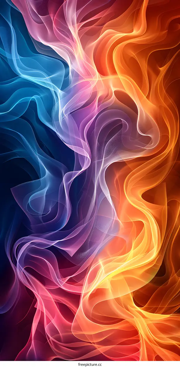 Abstract colorful smoke background
