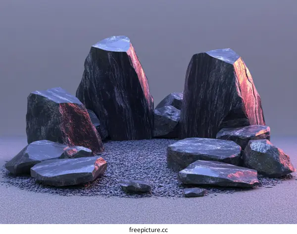 Modern Abstract Rock Arrangement