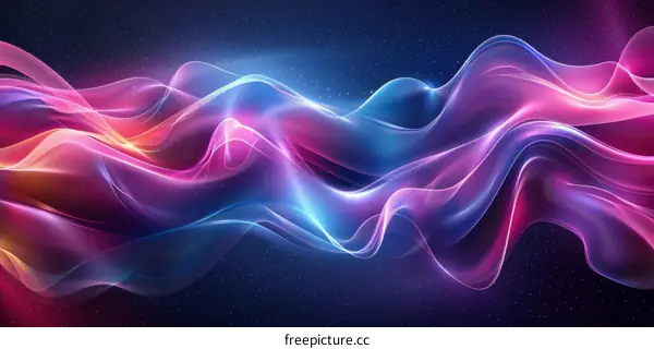 Abstract Colorful Flowing Lines Background Design