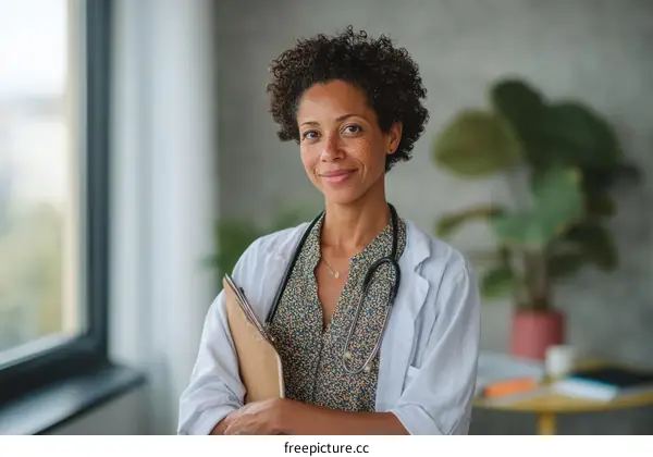 Portrait of a Confident Female Doctor