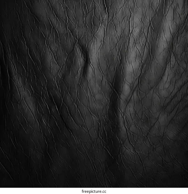 Distressed Black Leather Texture