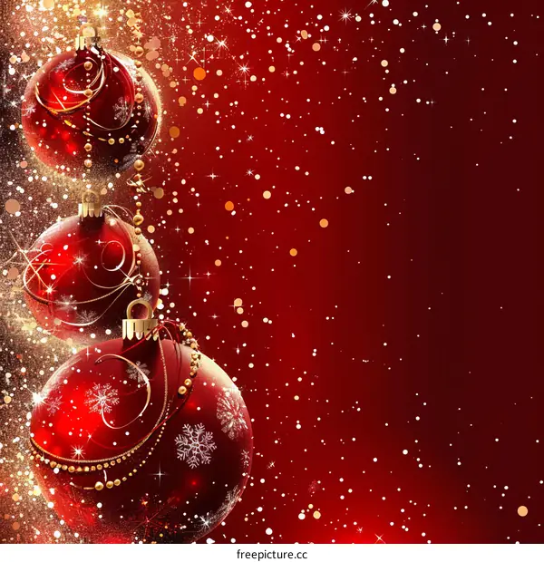 Red Christmas decorations