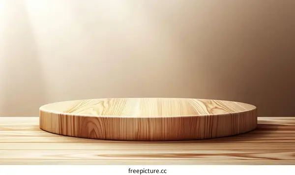 Wooden Display Podium for Product Presentation