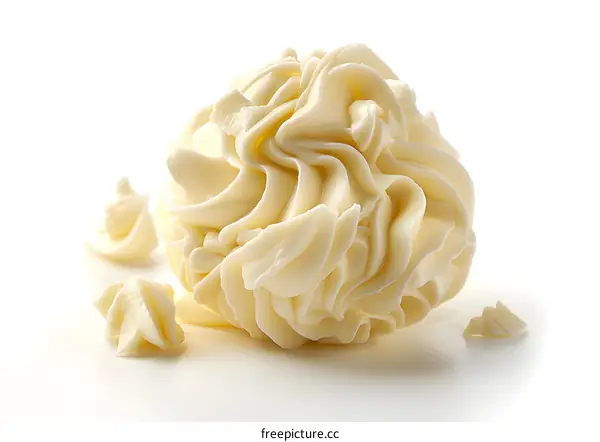Close-up of a white chocolate ball