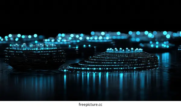 Abstract Futuristic Light Structures