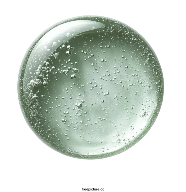 [Transparent Background PNG]Close-up of a Cosmetic Serum Droplet